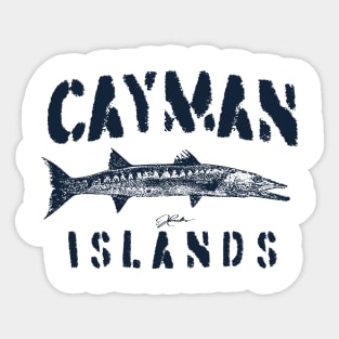 Cayman Islands Great Barracuda Sticker